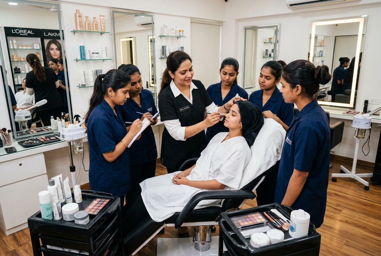 Cosmetology training at IAE